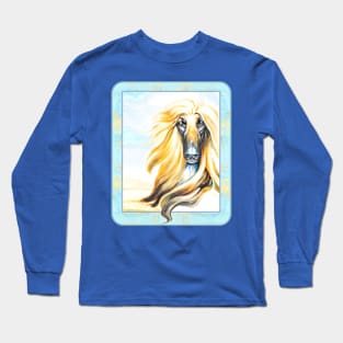 Masked Afghan Hound. Long Sleeve T-Shirt